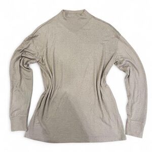 Abercrombie & Fitch Soft A&F Cozy Taupe Knit Long Sleeve Sweater